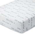 LollyBanks Muslin Crib Sheet 1 Pack, 100% Cotton Baby Crib Sheet for Boys and Girls, Soft and Breathable Neutral Baby Fitted Sheets for Standard 52"x28" Mattress, Registry (Child of God Print)