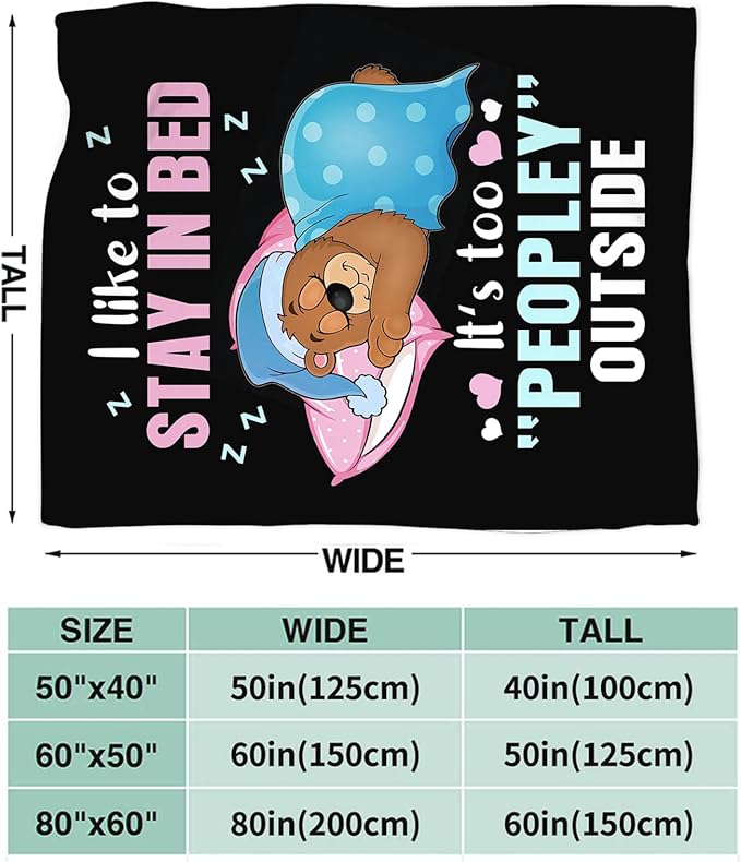 Funny Bear Throw Blanket Bear Gifts for Girls Boys Women Men Kids Adults Soft Flannel Fleece Blanket for Couch Sofa Bed Home Decor 40"x50"