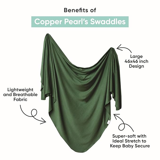 Copper Pearl Large Premium Knit Baby Swaddle Receiving Blanket Sweetie
