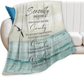 Tijuboni Serenity Prayer Bible Throw Blanket Christian Religious Gifts for Women Men Girls Boys Kids Adults Soft Flannel Fleece Blanket for Couch Sofa Bed Home Decor 40"x50"