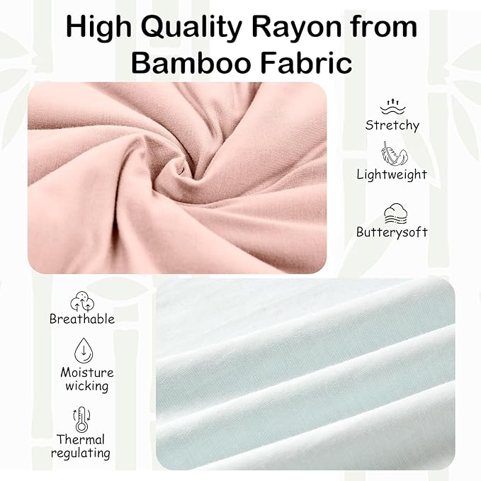 Supersoft Rayon Made from Bamboo Sleep Sack 24-36 Months 0.5 Tog Lightweight Toddler Sleep Sack 2t Baby Wearable Blanket 3t with 2-Way Zipper Summer Unisex Sleeping Bag for Babies - Pink