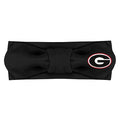 Creative Knitwear Georgia Bulldogs Infant Girls Black Solid Hair Knot Headband Embroidered Logo - Size Newborn - 4T