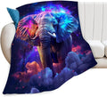 Fantasy Elephant Throw - Soft, Warm & Cozy Fleece Blanket for Girls, Boys, Women, Men, Kids & Adults - Couch, Sofa & Bed - 60"x50"