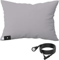Hooga Grounding Pillow Case, Queen Size Earth Connected Pillowcase, Bedding. Improve Sleep, Energy, Inflammation, Snoring. 94% Organic Cotton, 6% Silver Fiber, 20’’x30’’ Size. Gray