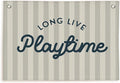 Lacama Playroom Decor, Play Room Wall Decor, Long Live Playtime Linen Banner Wall Hanging, Boho Beige Banner Flag Decor for Nursery Boys Room 30x20 Inch