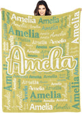 Dr.TOUGH Personalized Blanket for Adult Kids with Name Customized Blankets Personalized Throw Blanket for Christmas Birthday Gifts