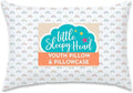 Little Sleepy Head Youth Pillow with Pillowcase 16x22, Soft Jumbo Toddler Pillows, Hypoallergenic Pillowcase - Best Kids Pillows for Sleeping, Perfect Kids Travel Pillow (Bicycles)