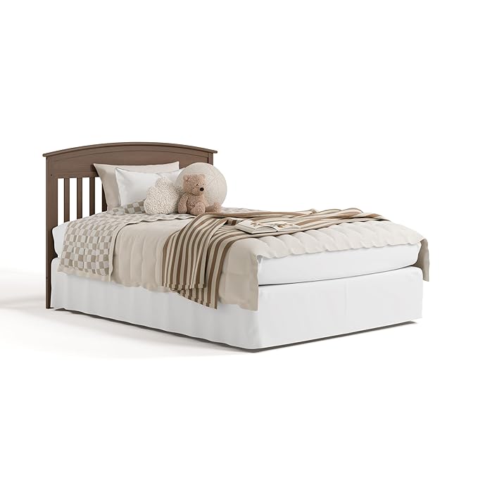 Graco Benton 4-in-1 Convertible Crib and Changer (Hazelnut) – GREENGUARD Gold Certified, Crib & Changing Table Combo, Water-Resistant Changing Pad, Converts to Toddler Bed, Daybed and Full-Size Bed