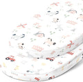 Bassinet Fitted Sheets for Halo Bassinest Swivel Sleeper Mattress – Snuggly Soft 100% Jersey Cotton – 2 Pack – Farm Animals – 2 Pack