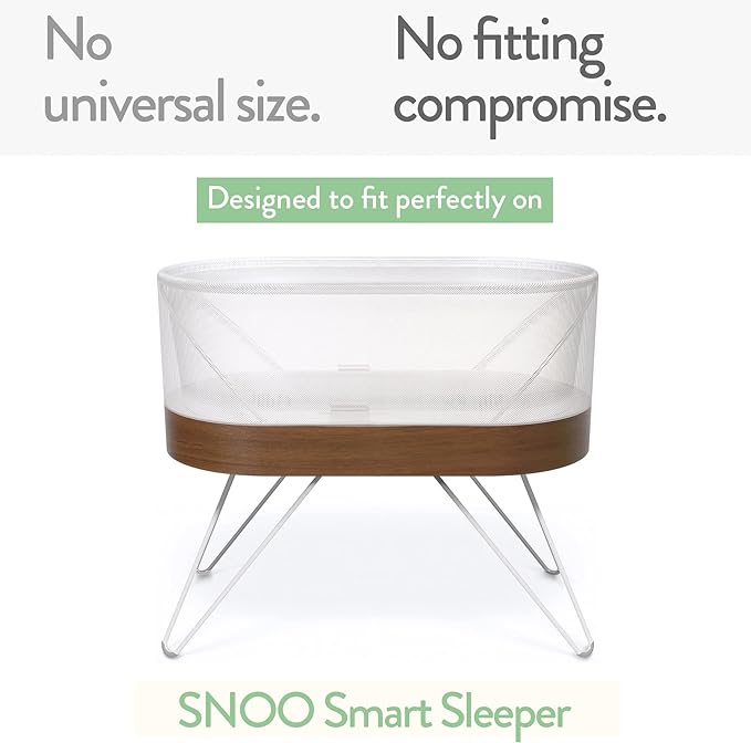 Bassinet Fitted Sheets Compatible with SNOO Happiest Baby Oval Bassinet – Snuggly Soft 100% Jersey Cotton – Pale Pink + Lilac – 2 Pack