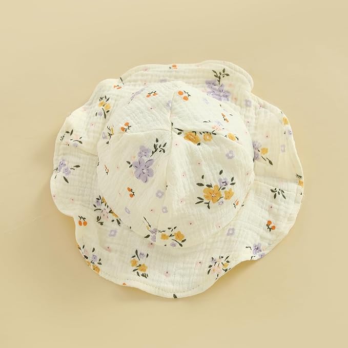 Mubineo Baby Girl Clothes Summer Dress Cotton Linen Romper Sleeveless Smocked Rompers Sun Dress Hat Skirt Boho Outfits