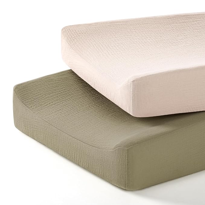 lulumoon Baby Changing Pad Cover: Muslin Diaper Changing Table Pad Cover - Changing Pad Sheets for Girls Boys