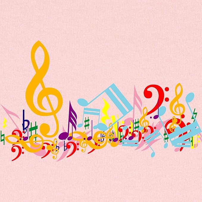 CafePress Colorful Musical Notes Baby Blanket, Super Soft Newborn Swaddle