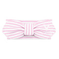 Creative Knitwear Virginia Cavaliers Infant Girls Pink/White Striped Hair Knot Headband Embroidered Logo - Size Newborn - 4T