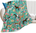 Tijuboni Horse Throw Blanket Horse Gifts for Girls Boys Women Men Kids Adults Soft Flannel Fleece Blanket for Couch Sofa Bed Home Decor 50"x60"
