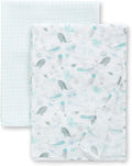 Delta Children 100% Cotton Muslin Baby Receiving Blankets for Girls and Boys – 47x47 Inches (Pack of 2), Sea Life