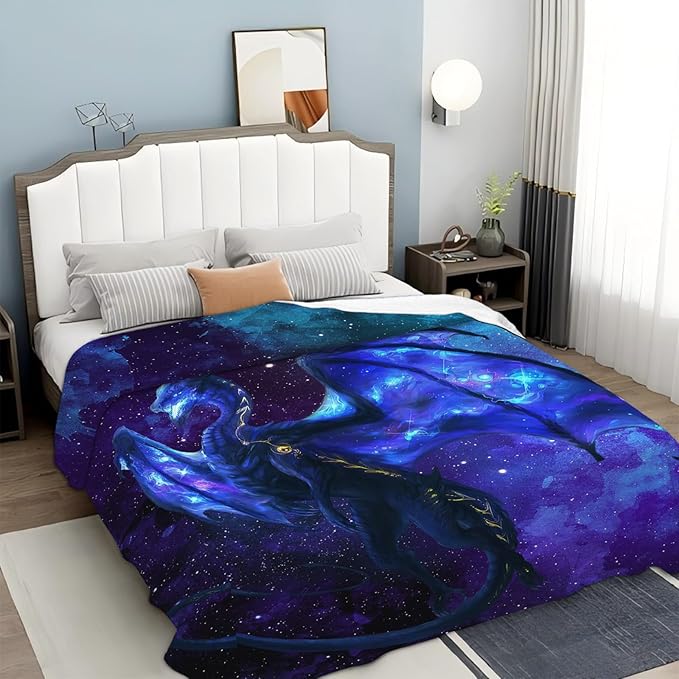 Tijuboni Dragon Throw Blanket Dragon Gifts for Boys Girls Men Women Kids Adults Soft Flannel Fleece Blanket for Couch Sofa Bed Home Decor 40"x50"