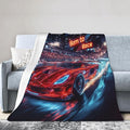 Car Blanket Cars Decor Throw Blanket Super Soft Flannel Lightweight Fluffy Plush Cozy Fuzzy Fleece Racing Lover Gifts Blanket for Kids Boys Adults Man for Bed Sofa 60"X80"