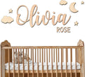 Personalized Name Sign for Nursery - Custom Wooden Name Signs for Kids Room, Personalized Nursery Name Sign - Perfect Baby Room Decor, Wall Name Decoration & Wedding signs, Family Name Signs (First Name & Middle Name)