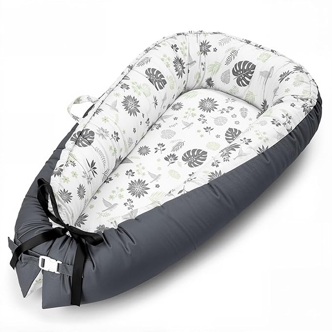 Baby Lounger for Newborn, Baby Lounger Covers & Soft Baby Nest Cover Babies Essentials Gifts,Dock A Tot Portable Infant Lounger