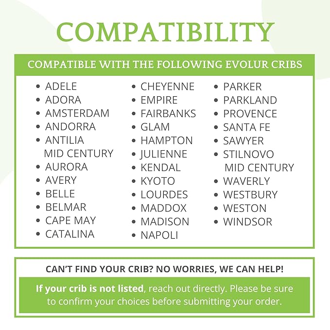 Full-Size Conversion Kit Bed Rails for Evolur Cribs - Solid Wood Crib Convertible Kit to Kids Bed - Transitional Style Rails & Easy-to-Install Child Essentials for Safety (Porcini)