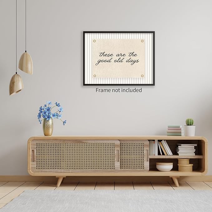 YYS These Are the Good Old Days Wall Art Inspirational Quotes Poster Modern Minimalist Positive Affirmations Canvas Prints for Office Bedroom Wall Decor 24x36 inch Unframed