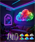 LED Cloud Light with Music Rhythm, 2025 New Cloud Lights for Ceiling,Bedroom,Gaming Room, Music-Sync Dynamic Lighting Effect, Cool Stuff for Boys, For Ceiling Bedroom Office Party (314.9in LED light)