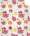 Thuswarm Autumn Colorful Pecan Leaf Flannel Blanket for Autumn Winter Gifts Warm Cozy Soft Funny Print Throw for Bed Couch Sofa 40”×30” XSmall for Pets