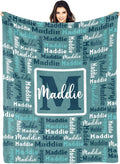 Dr.TOUGH Name Blanket Personalized Blanket for Adult Kids Flannel Customized Personalized Blankets and Throws
