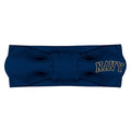 Creative Knitwear Navy Midshipmen Infant Girls Navy Solid Hair Knot Headband Embroidered Logo - Size Newborn - 4T