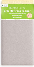 ORGANIC TEXTILES Organic Baby Mattress Topper with Heather Grey Removable Cover - GOLS/GOTS Certified - Breathable - 3" Playard (38"x26")