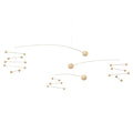 Symphony in 3 Movements Hanging Mobile, Natural Cream Color - Large Size - Steel - Handmade in Denmark by Flensted
