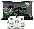 Sunny Side Up Monster Jam Grave Digger Twin Sheet Set - 3 Piece Kids Bedding Set Includes Pillow Cover - Super Soft Microfiber Sheets