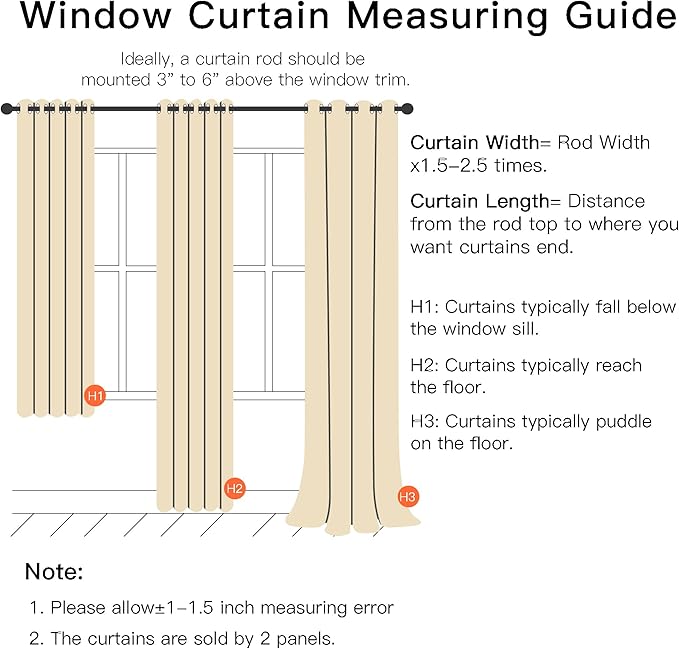 XiDi Beige Blackout Curtains for Bedroom 72 Inchs Long Room Darkening Double Layer Curtains Star Cut Out Design Grommet Drapes with Tiebacks for Girls Kids Living Room 34 x 72 Inches, Set of 2