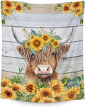 Highland Cow Blanket Gifts - 40x30 Inches Cute Throw Blanket for Women, Girls Yellow Soft Fuzzy Blankets Lap, Chair