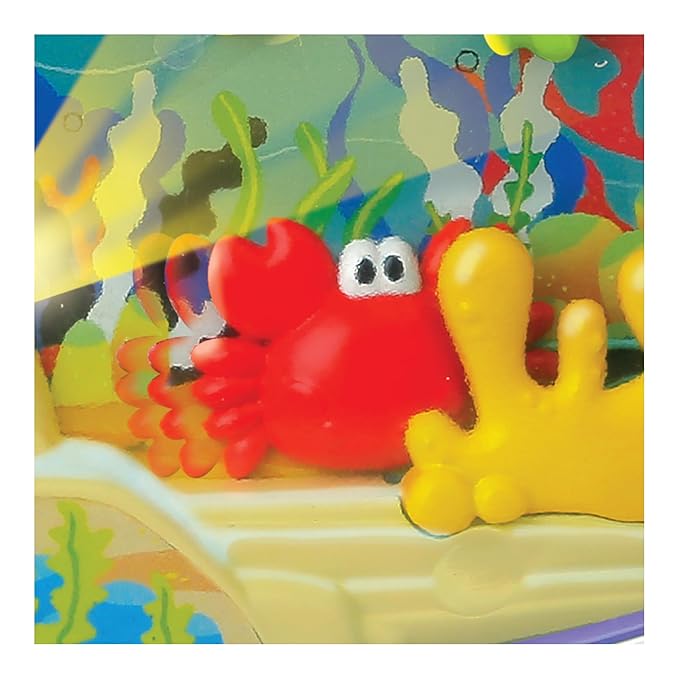 winfun 3-in-1 Soothing Seas Nightlight with Music Box Projector, and Soft Glowing Light - Calming Lullabies and Under-The-Sea Theme for Babies Attachable to Crib or Tabletop, Unisex Baby Gift