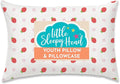 Little Sleepy Head Youth Pillow, 16x22, Soft Toddler Pillow, Hypoallergenic Pillow Case - Perfect Kids Travel Pillow (Strawberries)