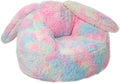Bean Bag Chair for Adults Kids Giant Fluffy Plush Bean Bag Sofa with Filler Faux Fur Rabbit Shaped Beanbag Chairs Comfy Accent Floor Couch for Gaming, Reading in Bedroom, Living Room, Dorm