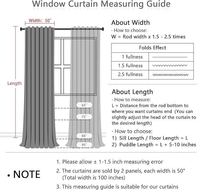MEETSKY Blackout Curtains 72 Inches Long Leaves Patterned Farmhouse Thermal Insulated Privacy Protection Drapes with Rod Pocket Back Tab for Bedroom Living Room, 2 Panels, 50" Wide, Khaki
