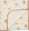 Baby Blanket Double Layer Cotton 40 x 40 Soft Receiving Blanket with Pattern Machine Washable Koala
