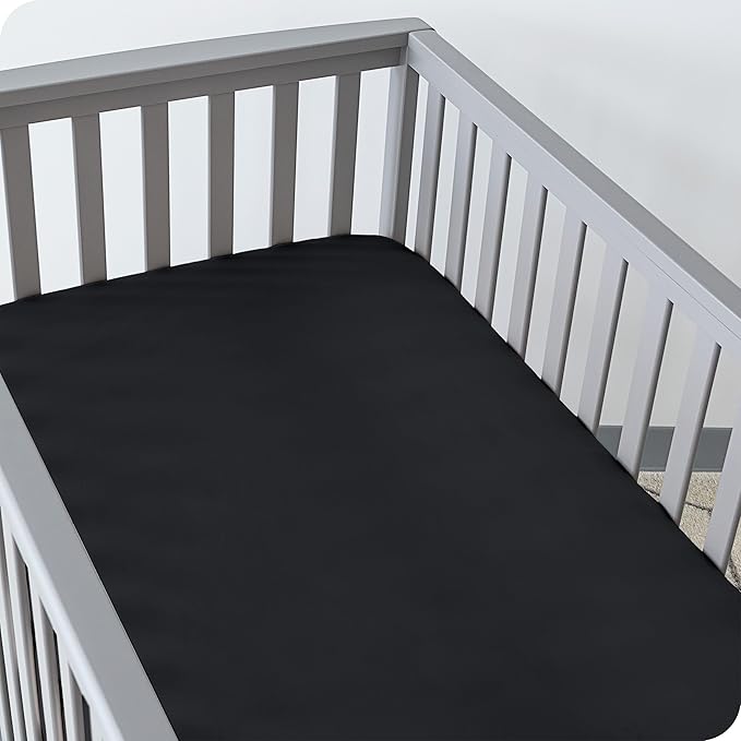 Bare Home 2-Pack Fitted Crib Sheets - Premium 1800 Ultra-Soft Microfiber - Breathable - Baby Sheet - for Boys & Girls - Fits Standard Crib and Toddler Mattresses (Morning Sun/White)