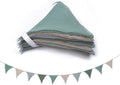 Pennant Banner Flags,Infant and toddler room decoration pennant,for Nursery Decor Baby Birthday Boho Wedding Shower Party Event (Blue-green pink banner)