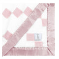 Little Giraffe Luxe Baby Blanket – 29x35” Satin Trim, Stairway Dusty Pink | Ultra-Soft, Hypoallergenic Stroller & Nursery Blanket | Perfect for Newborns & Toddlers