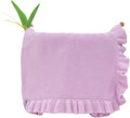 Cotton Baby Blanket with Ruffle Edge Soft Breathable Newborn Blanket for Boys & Girls, Lightweight Knit Throw for Crib, Stroller & Nursery Multiple Colors Available Lilac 30x40