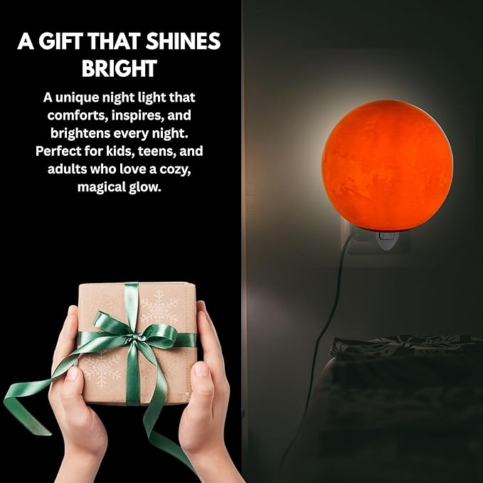 Mars Night Lights | 4" Mars Night Lamp LED Light | 3D Solar System NightLight, Planet Home Décor, Space Nursery, Kids Room, Space Gift, Birthday Gifts, Bedroom Decorations