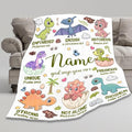 Personalized Dinosaur Blanket,Custom Dinosaur Gifts for Kids Boys,God Says I Am Themed Blanket,Meaningful Thoughtful Religious Baptism Christian Gifts,Bible Verse Quilt with Name, 30"x40"