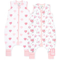 Mama Cheetah Toddler Sleep Sack with Feet 2T, 0.5 TOG Organic Cotton Baby Wearable Blankets with Legs, Baby Sleeping Bag for Walkers, Early Walker Medium