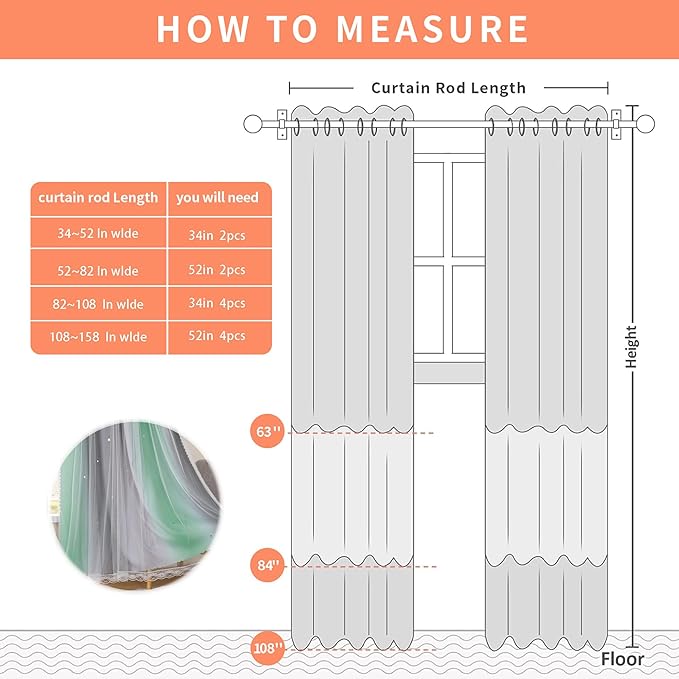 XiDi Girls Curtains for Bedroom 84 Inches Long 2 Panels Green Grey Rainbow Blackout Curtains for Little Girl Kids Room Decor Living Room, Princess Unicorn Wall Decals Grommet Drapes 52x84
