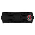 Creative Knitwear Stanford Cardinal Infant Girls Black Solid Hair Knot Headband Embroidered Logo - Size Newborn - 4T