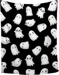 Halloween Blanket for Girls Boys - Cute Ghost Throw Gifts - Halloween Decor Blanket for Couch,Sofa,Bed,Living Rooms - 30"x40"-Toddlers/Crib Size